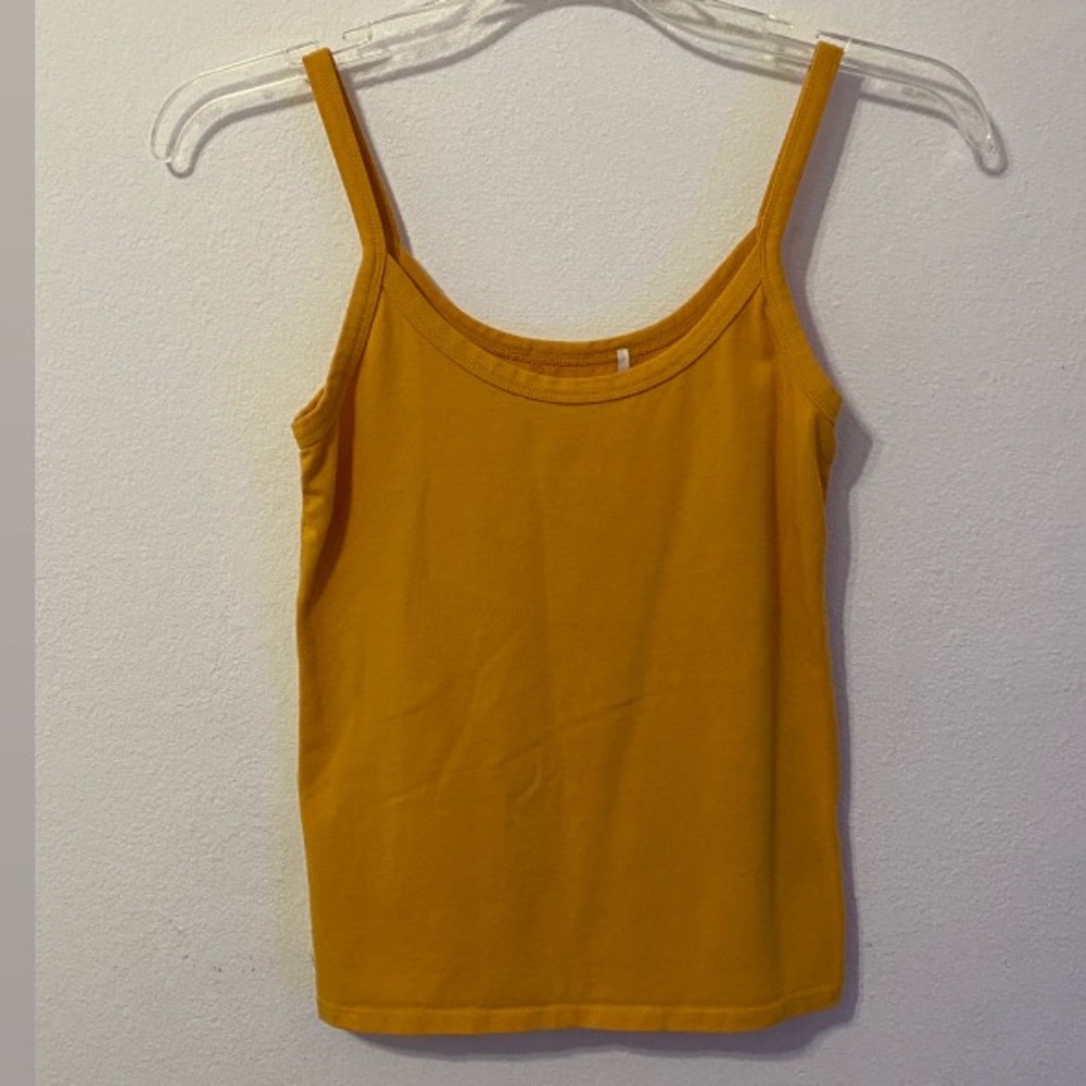 forever 21 yellow tank top